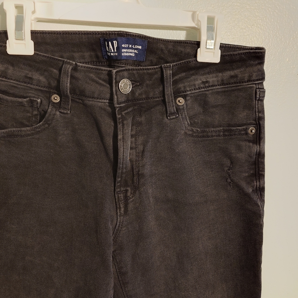 Gap Universal Legging Jegging Black Jeans Size 4/27 X Long Tall